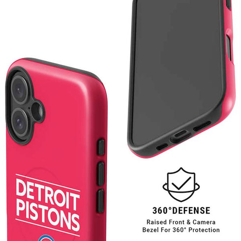 NBA Detroit Pistons Standard - Red iPhone 16 Plus Magsafe Impact Case